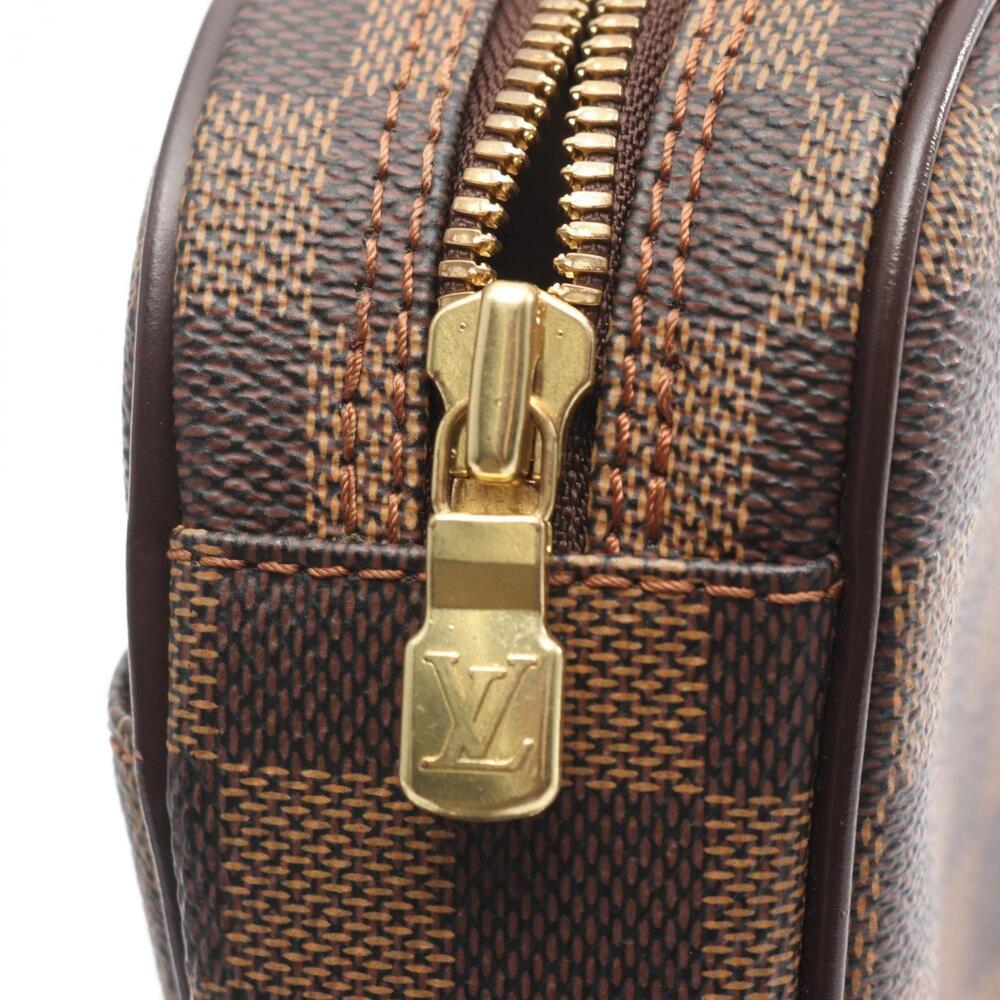 LOUIS VUITTON Authentic Brown Damier Leather Pochette Fanny Pack - Picture 6 of 9